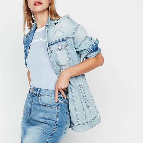destroyed boyfriend denim jacket